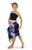 Girls Tie Dye Half Sarong in Jungle Purple
