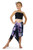 Girls Tie Dye Half Sarong in Jungle Purple
