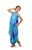 Kids Hawaiian Floral Sarong in Blue/Turquoise