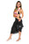 Cotton Sarong in Black with Free Sarong Bag