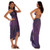 Abstract Star Sarong in Dark Purple