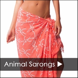 ANIMAL SARONGS - BUTTERFLY SARONGS - FISH SARONGS 