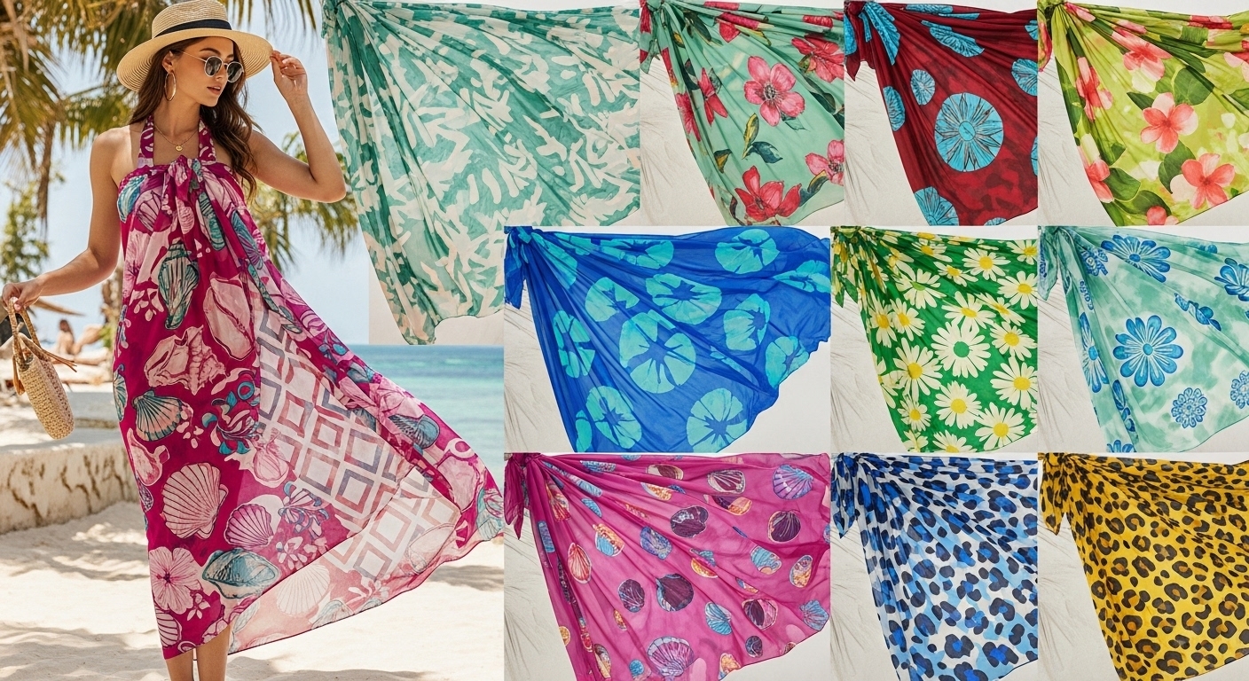 NEW CHIFFON and BATIK ART SARONGS