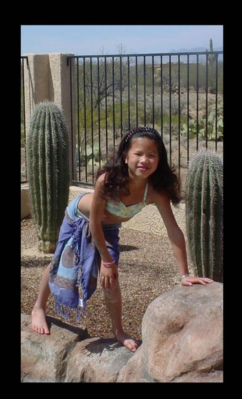 Lexie posing in a Baliku Half Sarong