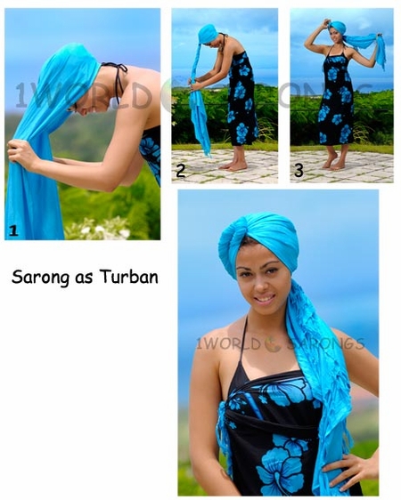 sarong as head wrap