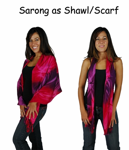 sarong as shawl