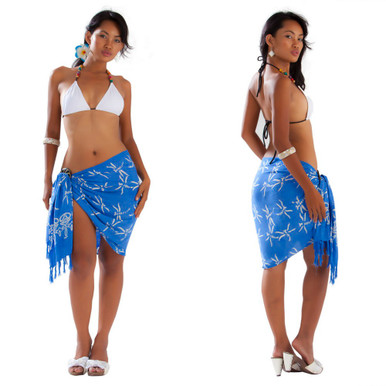 Half Sarong/Mini Sarong Dragonfly  Light Blue