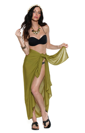 Solid Sarong Fashion Blog