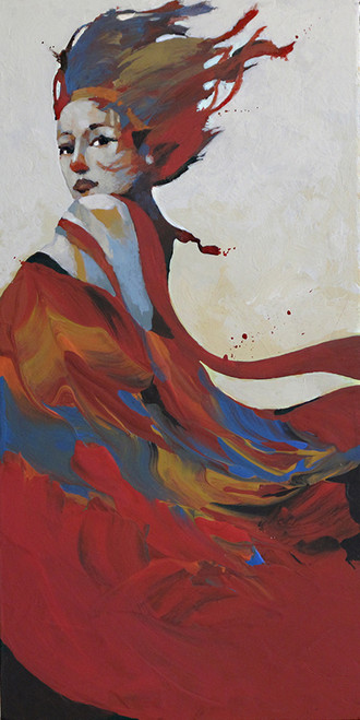 6" x 12" canvas giclee reproduction on wood panel  (sides painted black on wood panel)

suitable for hanging or free standing.  Signed, Titled and Dated on back.
