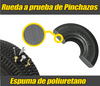 Neumático de poliuretano antipinchazos para carretilla de mano aluminio 