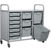 EDUK8 Antibacterial School Storage Trolley | 3 Columns