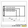 Heavy Duty Flatbed Trolley with single mesh end dimensions for all sizes