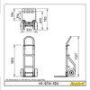 Dimensiones de la carretilla de aluminio