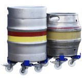 Plataforma rodante para patines de barril con carga