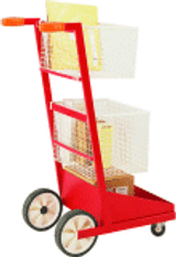 Carro para la sala de correo Carro para la sala de correo