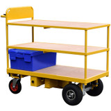 Powered Trolley with 3 Shelves