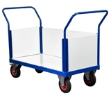 Carro de plataforma con 3 lados plásticos