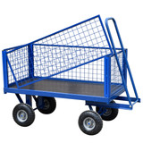 Remolque plataforma almacén  con lados de 400 mm | Capacidad de 500 KG