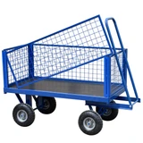 Remolque plataforma almacén  con lados de 400 mm | Capacidad de 500 KG
