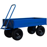 Carro de plataforma  con laterales de acero de 200 mm | Capacidad de 1000 kg