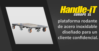 Ingeniería de precisión a medida: plataforma rodante de acero inoxidable diseñado para un cliente confidencial.