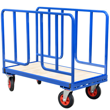 Carro de transporte ajustable de doble cara con laterales