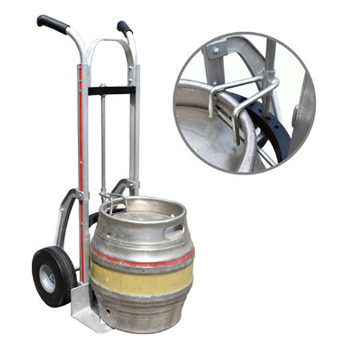 Magliner Aluminium Keg Sack Truck with Beer Keg (1)