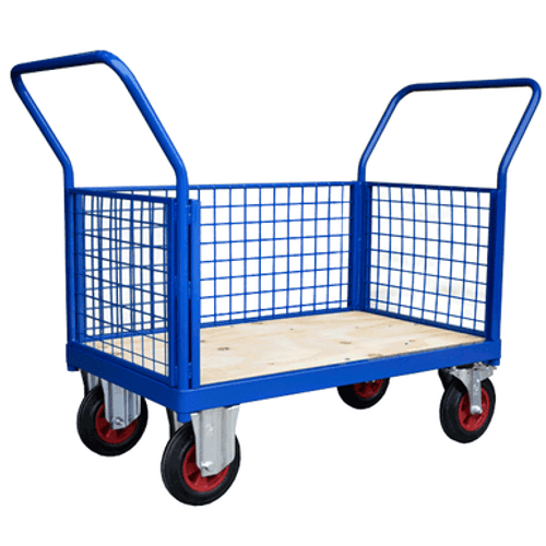 Platform Truck with 3 Removable Mesh Sides