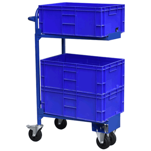 Carro apilable para cajas de correo con carga Carro apilable para cajas de correo con carga