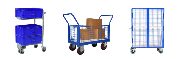 Carritos para correo de hospital y salas de correo