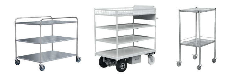Carros de estantes para hospitales