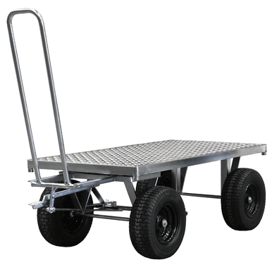 Galvanised Turntable Trolley with No Side Panels