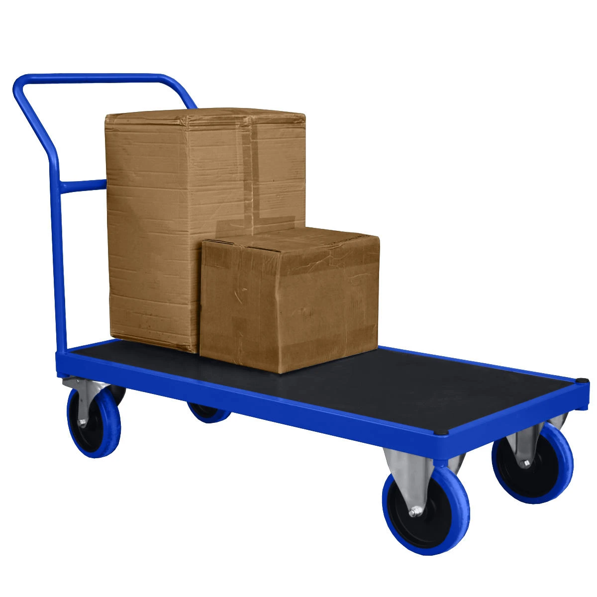 Carro de plataforma - Lateral con cajas