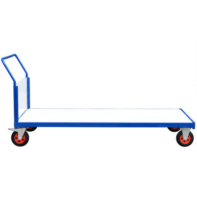 Heavy Duty Flatbed Trolley With Single Plastic End (2)