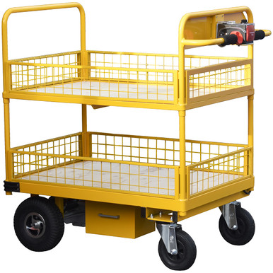 Powered Shelf Trolley with Sides