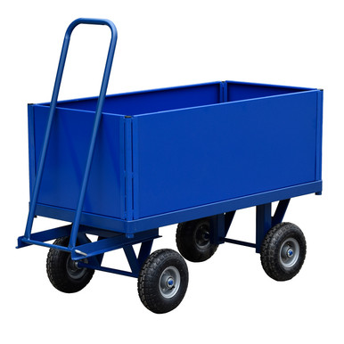 Remolque plataforma almacén  con lados de 400 mm | Capacidad de 500 KG Remolque plataforma almacén  con lados de 400 mm | Capacidad de 500 KG