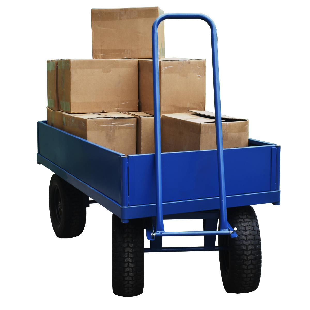 Carro remolque doble  con laterales de acero de 200 mm | Capacidad de 1000 kg Carro remolque doble  con laterales de acero de 200 mm | Capacidad de 1000 kg