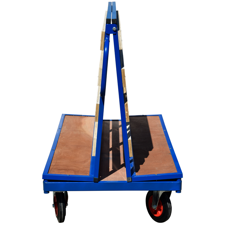 Slanted Back and Retention lip for Double Sided Window Panel Trolley