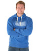 Flag Print Unisex Hooded Sweatshirt (Blue)