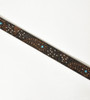 Rhinestone Studded Feather Leather Belt