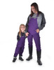 Girls WHPH Bib Overall Tuck-in Purple