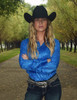 Pullover Button Up (Blue Lightweight Jersey Metallic)