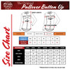 Pullover Button Up (Chrome Silver Gray Roses Lightweight and High Stretch)