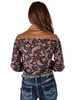 Pullover Button Up (Brown Black Paisley With Tan Suede Medium Weight and Medium Stretch)