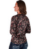 Long Sleeve Jersey (Brown Black Paisley Medium Weight Medium Stretch)