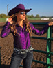 Pullover Button Up (Grape Shimmer Medium Weight and Medium Stretch)