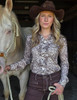 Pullover Button Up (Brown and Cream Medium Weight and Medium Stretch)