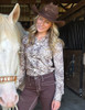 Pullover Button Up (Brown and Cream Medium Weight and Medium Stretch)