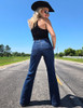 Dark Wide Leg Trouser