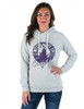 Bird's Bananza print on JUNIOR Fit hooded sweatshirt
